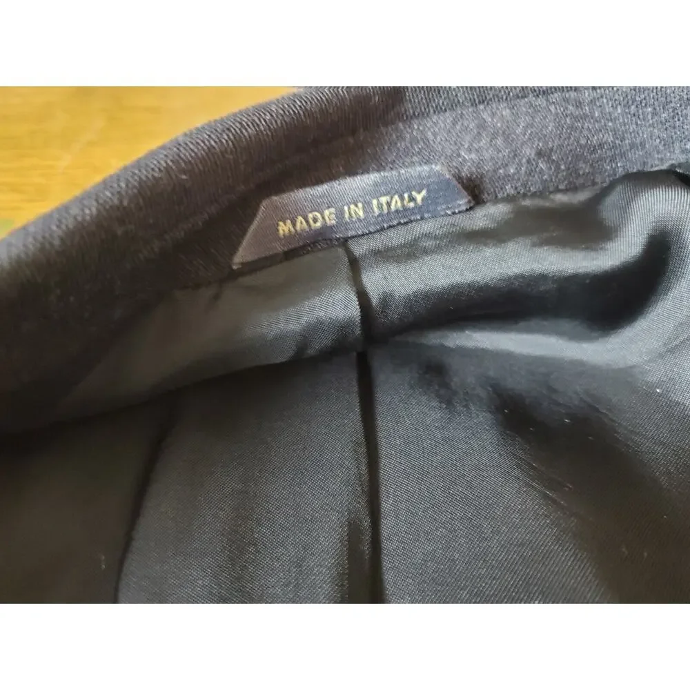 BANANA REPUBLIC Men‎ Blazer 46L ITALIAN Suit Jacket 100% WOOL LIGHTWEIGHT GRAY